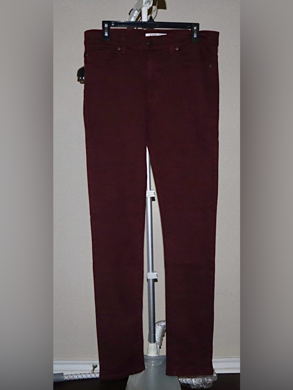 Fidelity Maroon Slim Pants